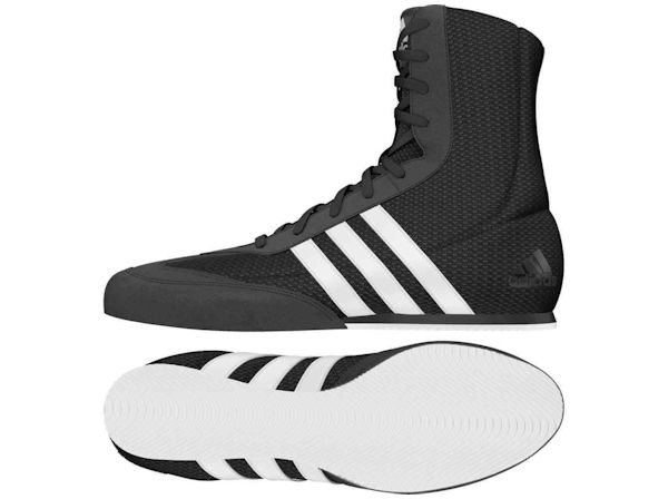 Adidas Box Hog Boxing Boots Black White The Original